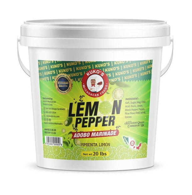 Lemon Pepper Adobo Marinade Kuko's M Foods